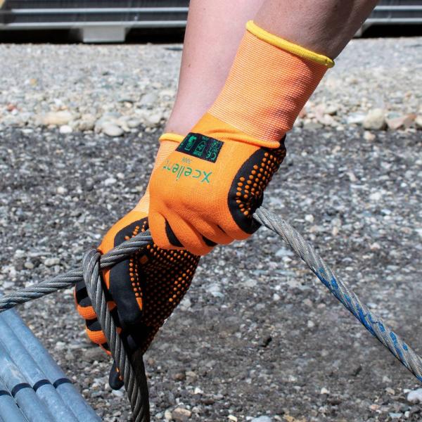 XC-Line orange, Gr. 08 Foam-Nitril+Noppen,Polya.+Span